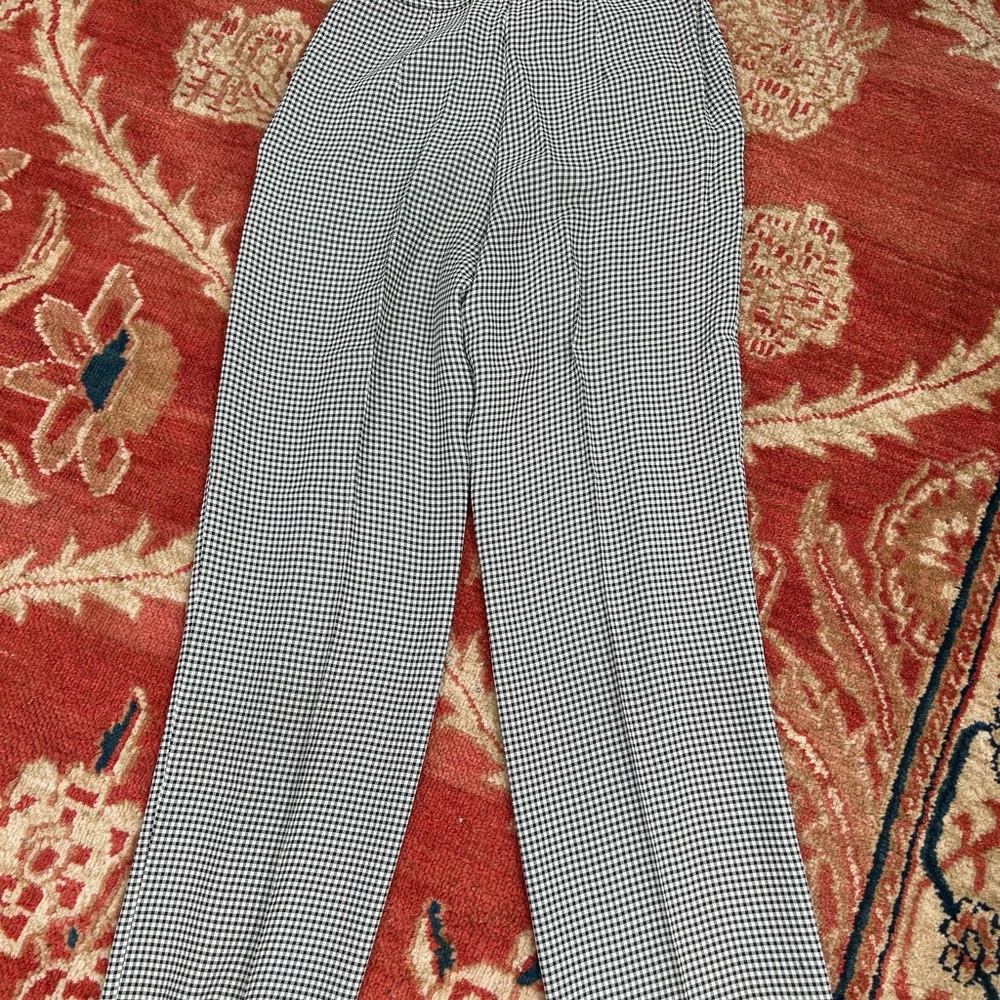 Moschino Viscose Crepe Mini Check Pants View 3